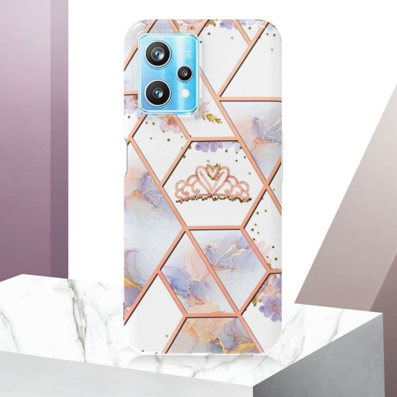 Coque Realme 9 Pro Plus Marbre et Couronne
