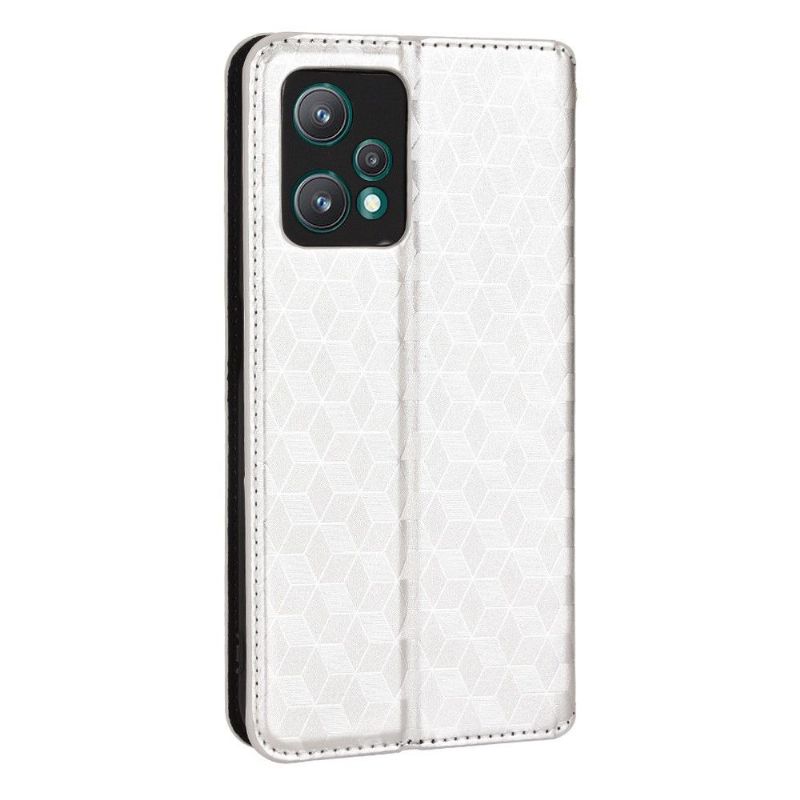 Housse Realme 9 Pro Plus flip cover design géométrie