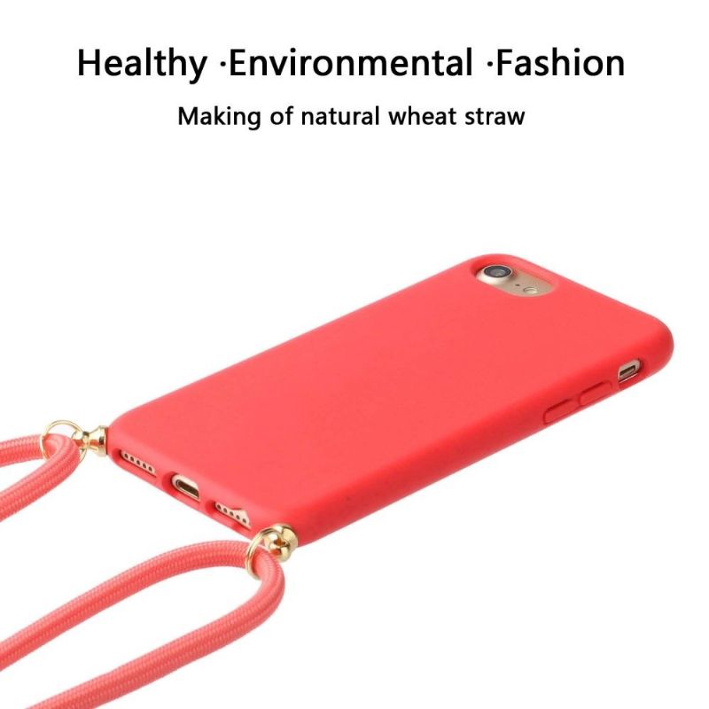 Coque iPhone SE 2022 / 2020 / 8 / 7 avec cordon bandoulière