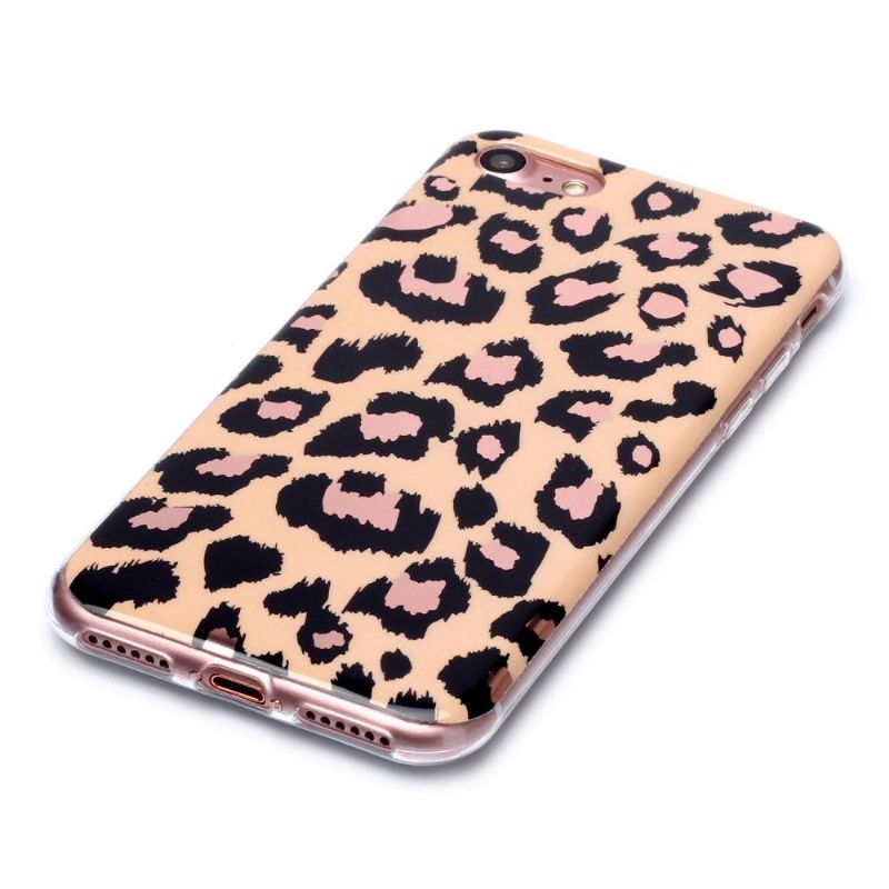 Coque iPhone SE 2022 / 2020 / 8 / 7 en gel Léopard