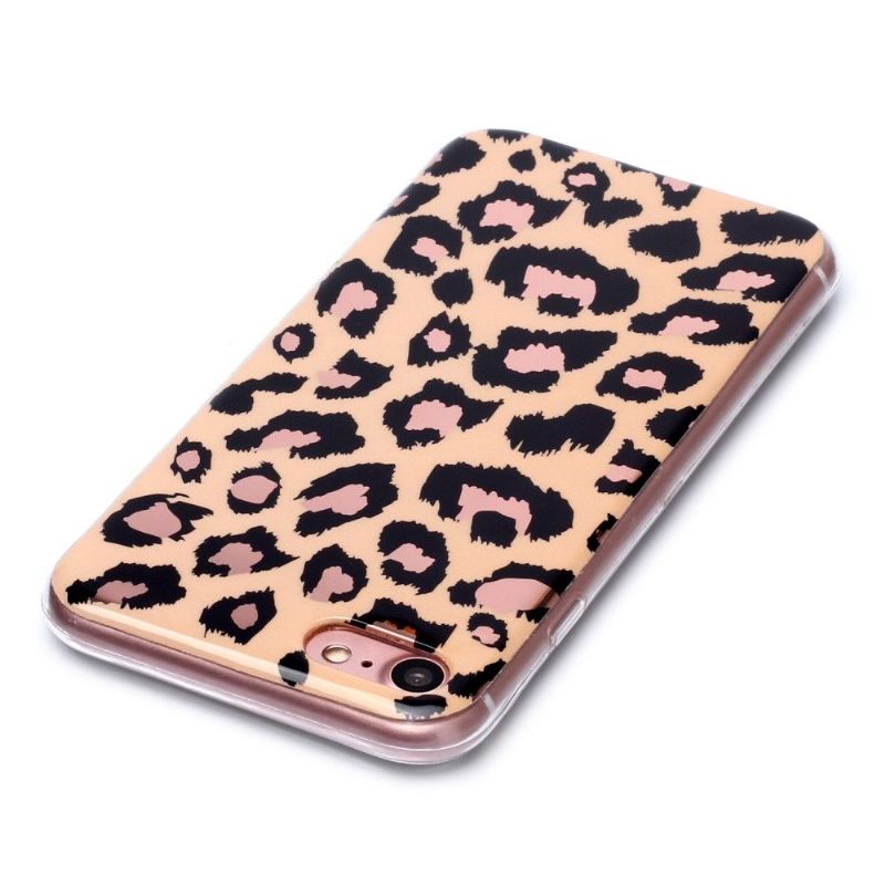 Coque iPhone SE 2022 / 2020 / 8 / 7 en gel Léopard