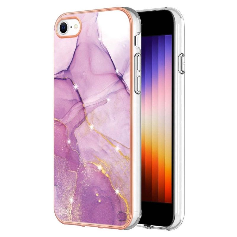 Coque iPhone SE 2022 / 2020 / 8 / 7 Marbre Golden