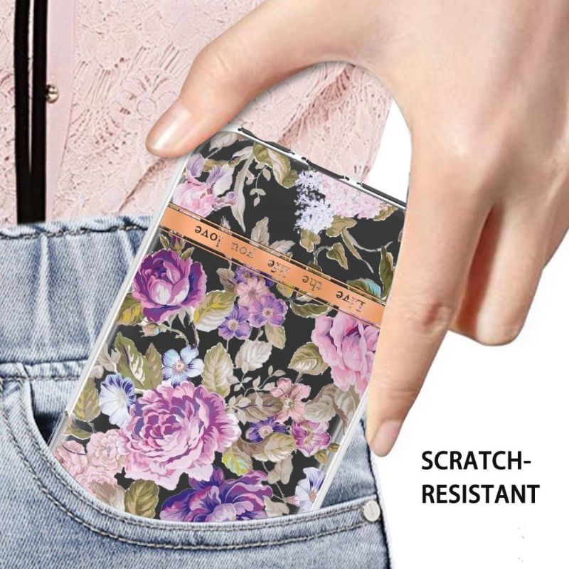 Coque iPhone SE 2022 / 2020 / 8 / 7 La Pivoine violette