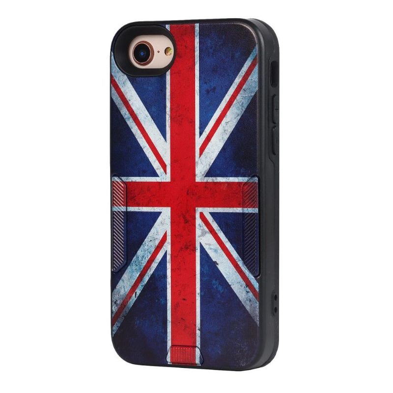 Coque iPhone SE 2022 / 2020 Drapeau Anglais Vintage