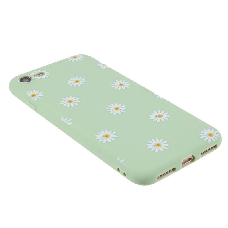 Coque iPhone SE 2022 / 2020 Silicone Marguerites