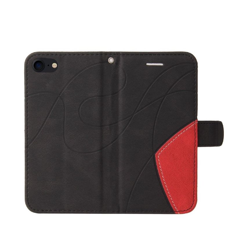 Housse iPhone SE 2022 / 2020 Bicolore artistique