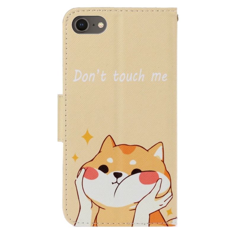 Housse iPhone SE 2022 / 2020 Ne me touche pas et chat