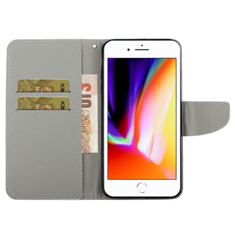 Housse iPhone SE 2022 / 2020 Ne me touche pas et chat