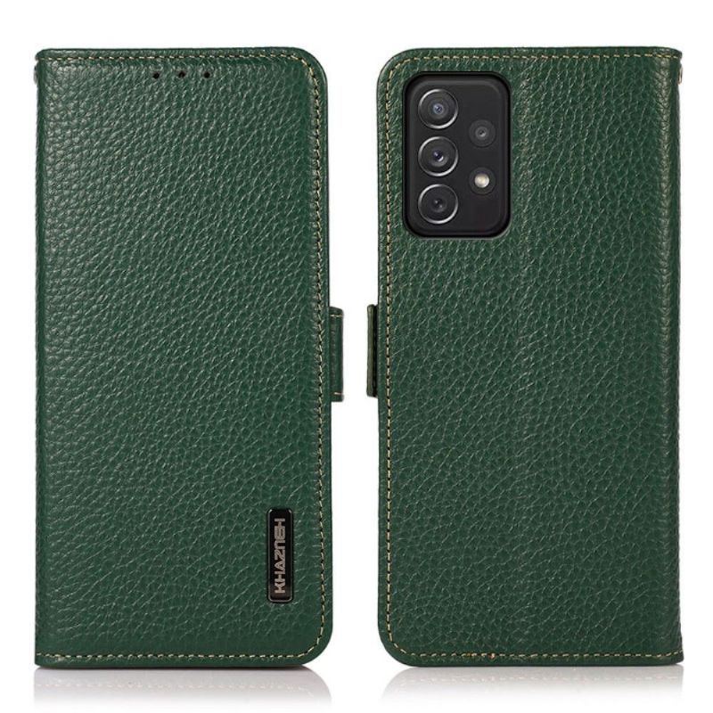 Housse Samsung Galaxy A72 5G / A72 4G Cuir Brillant Grainé KHAZNEH