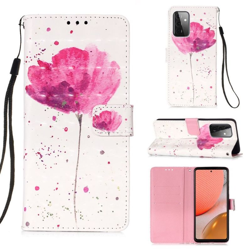 Housse Samsung Galaxy A72 5G / 4G Fleur Rose