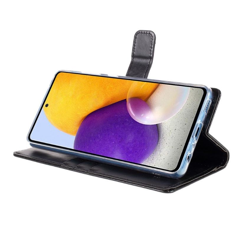 Housse Samsung Galaxy A72 5G / 4G MERCURY Blue Moon effet cuir