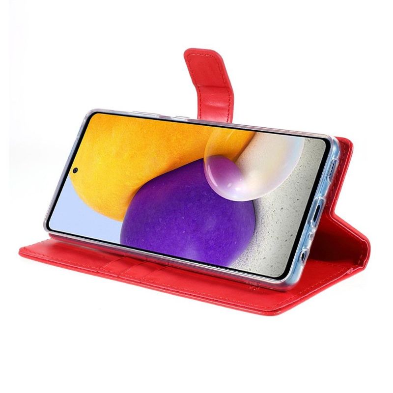 Housse Samsung Galaxy A72 5G / 4G MERCURY Blue Moon effet cuir