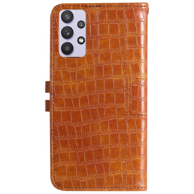 Housse Samsung Galaxy A72 5G / A72 4G Style Cuir Effet Croco