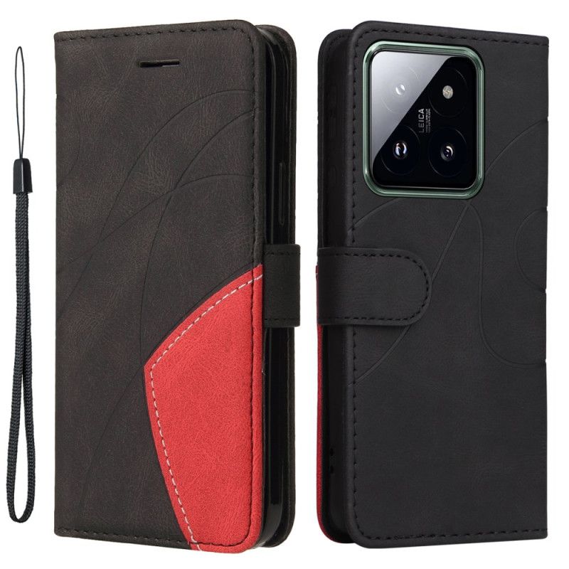 Housse Xiaomi 14 Pro Bicolore LIgnes Ondulées