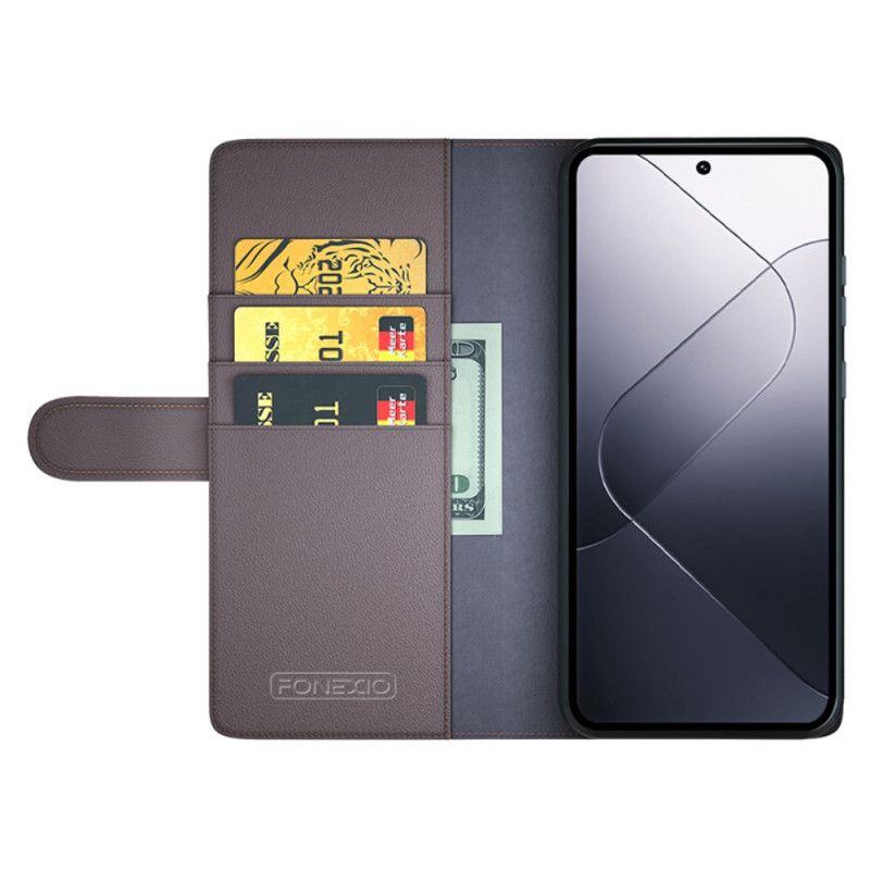 Housse Xiaomi 14 Pro Cuir Véritable