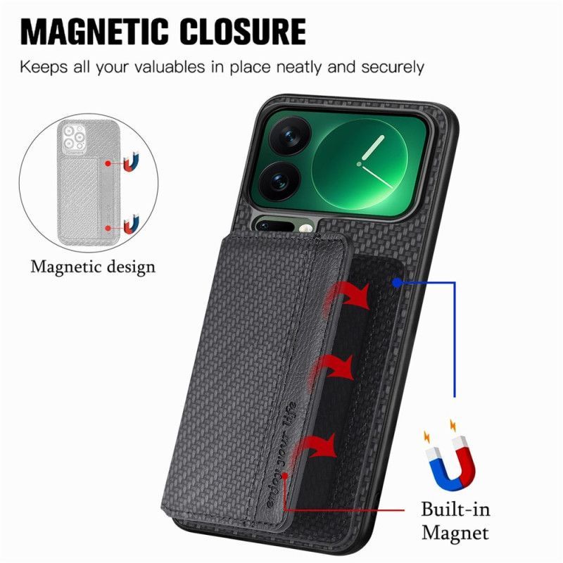Coque Xiaomi 17 Pro Max Blocage RFID et Porte-Cartes Magnétique