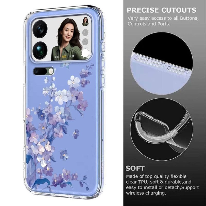 Coque Xiaomi 17 Pro Max Papillons et Fleurs
