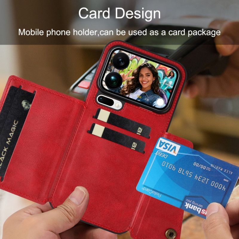 Coque Xiaomi 17 Pro Max Porte-Cartes Effet Cuir