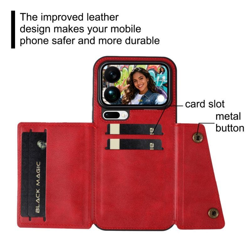 Coque Xiaomi 17 Pro Max Porte-Cartes Effet Cuir