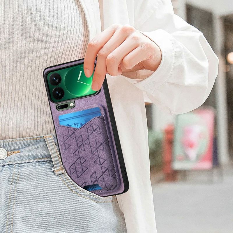 Coque Xiaomi 17 Pro Max Porte-Cartes et Support Ajustable