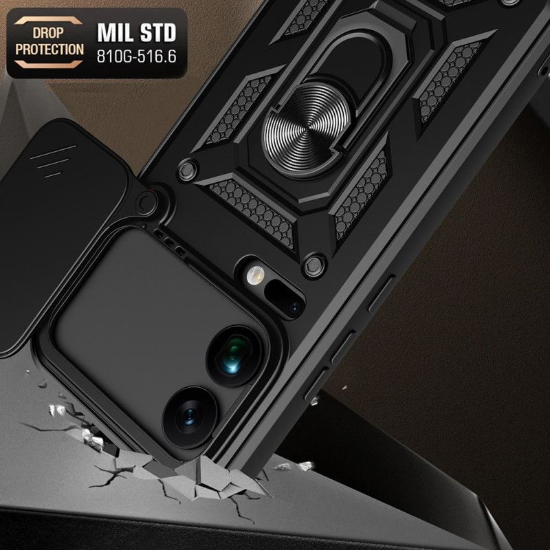 Coque Xiaomi 17 Pro Max Protection Caméra Coulissante et Support