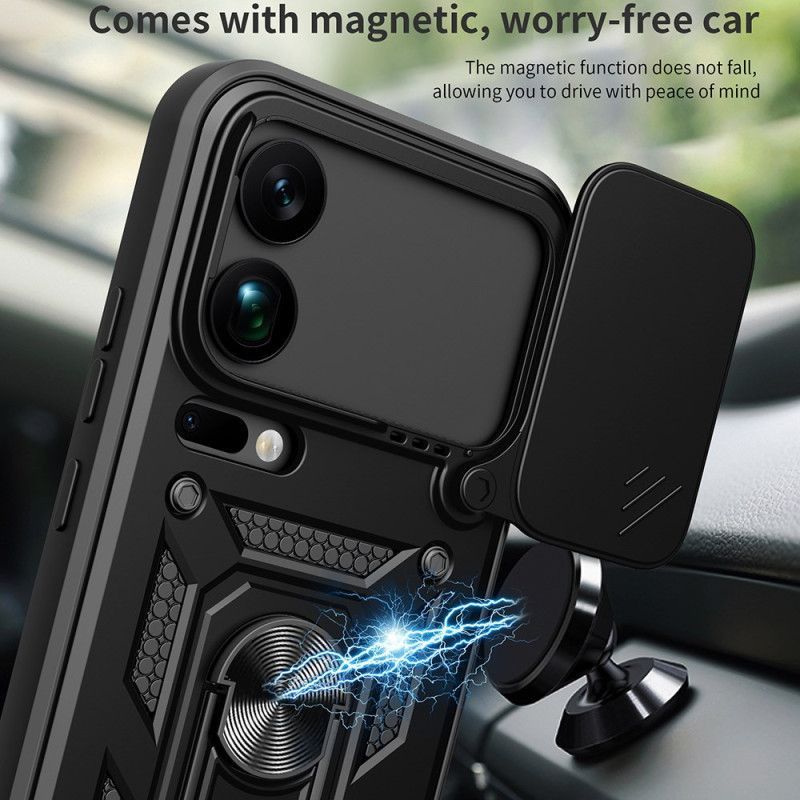 Coque Xiaomi 17 Pro Max Protection Caméra Coulissante et Support