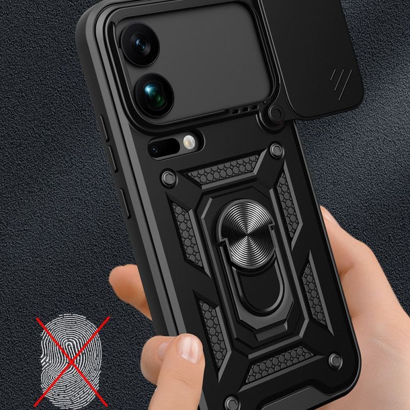 Coque Xiaomi 17 Pro Max Protection Caméra Coulissante et Support
