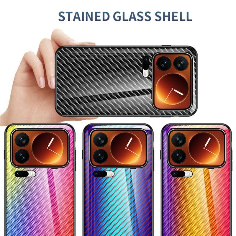 Coque Xiaomi 17 Pro Max Verre Trempé Fibre Carbone