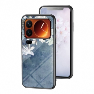 Coque Xiaomi 17 Pro Max Verre Trempé Motif Floral