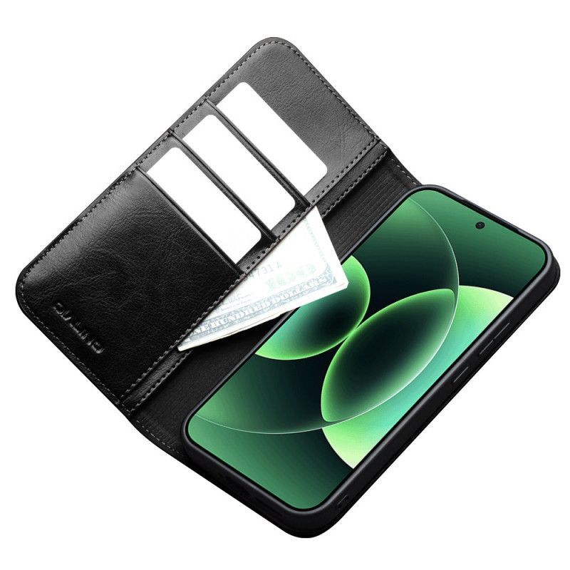 Flip Cover Xiaomi 17 Pro Max Cuir Véritable QIALINO