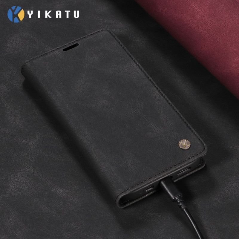Flip Cover Xiaomi 17 Pro Max Effet Daim YIKATU