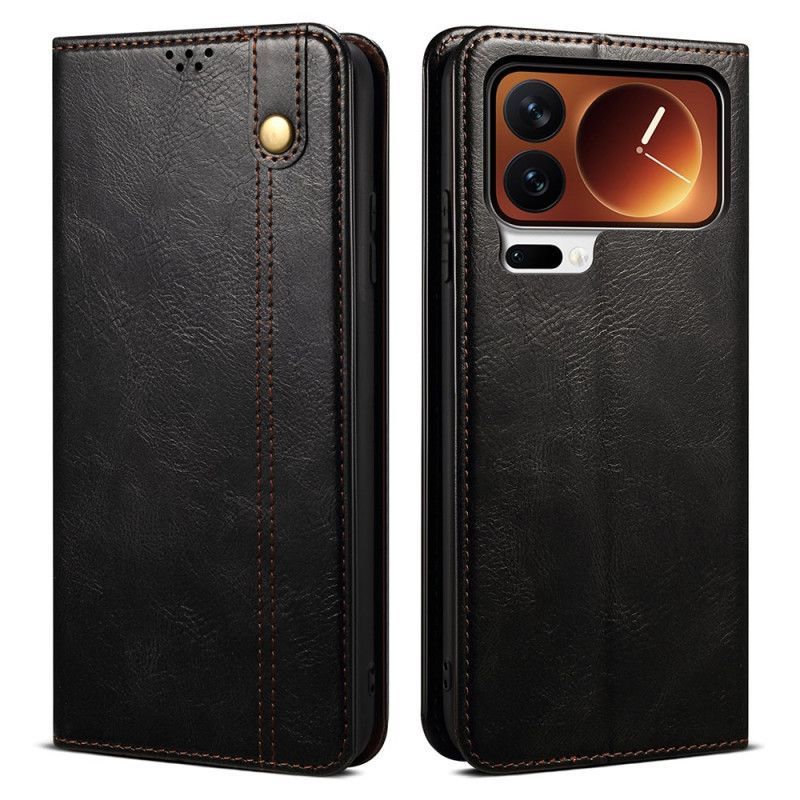 Flip Cover Xiaomi 17 Pro Max Simili Cuir Ciré