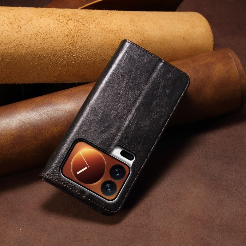 Flip Cover Xiaomi 17 Pro Max Simili Cuir Ciré