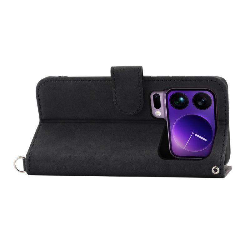 Housse Xiaomi 17 Pro Max Dentelle avec Lanière et Bandoulière