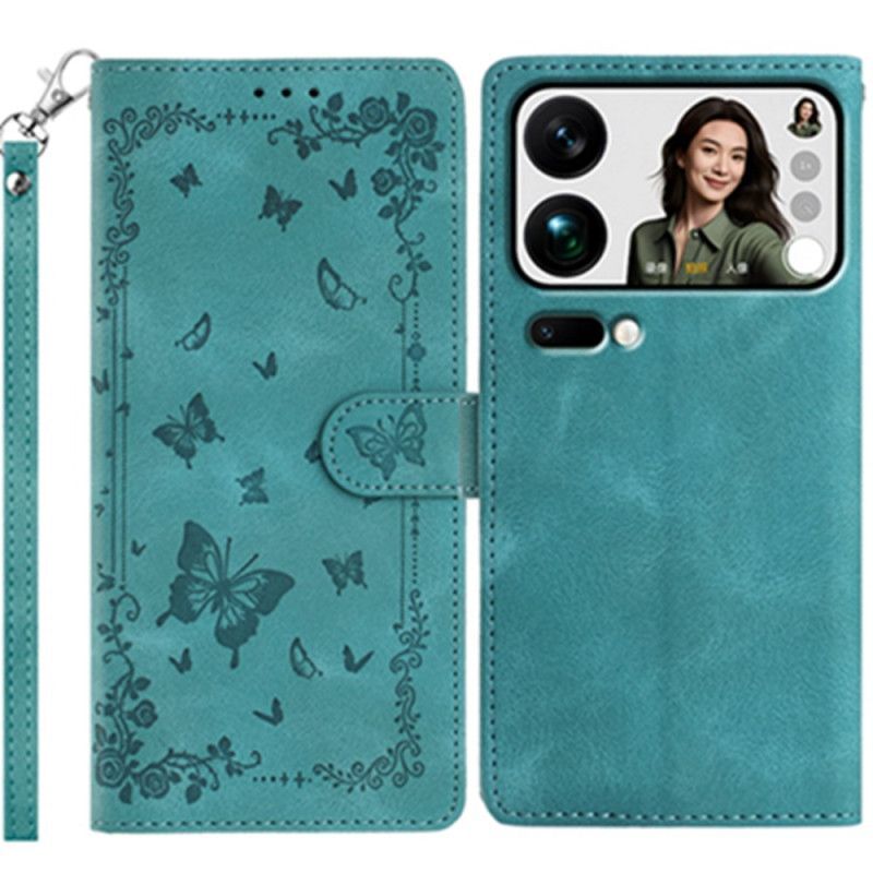 Housse Xiaomi 17 Pro Max Effet daim Papillons