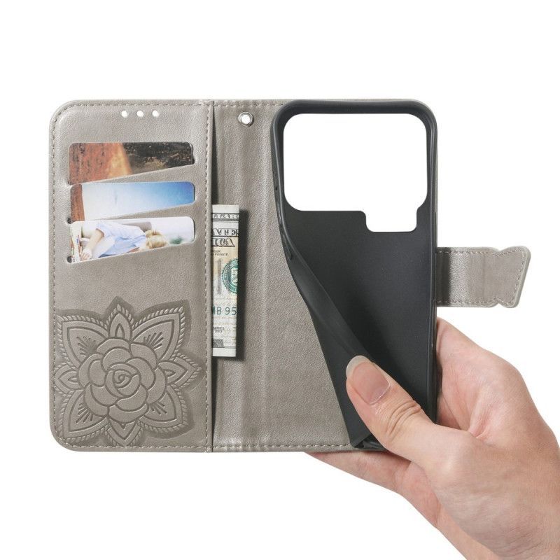 Housse Xiaomi 17 Pro Max Papillon et Strass