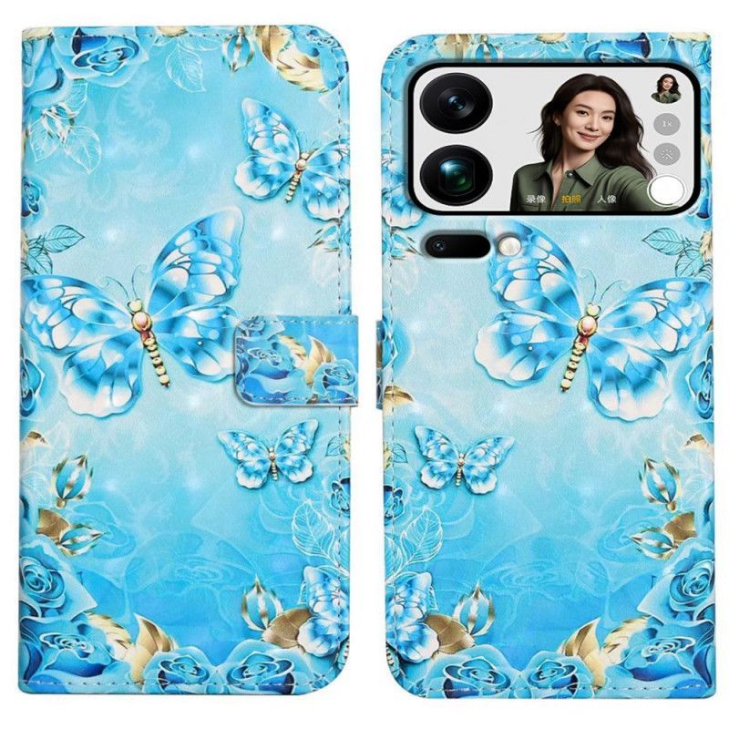 Housse Xiaomi 17 Pro Max Papillons et Diamants