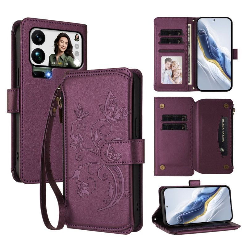 Housse Xiaomi 17 Pro Max Portefeuille Floral