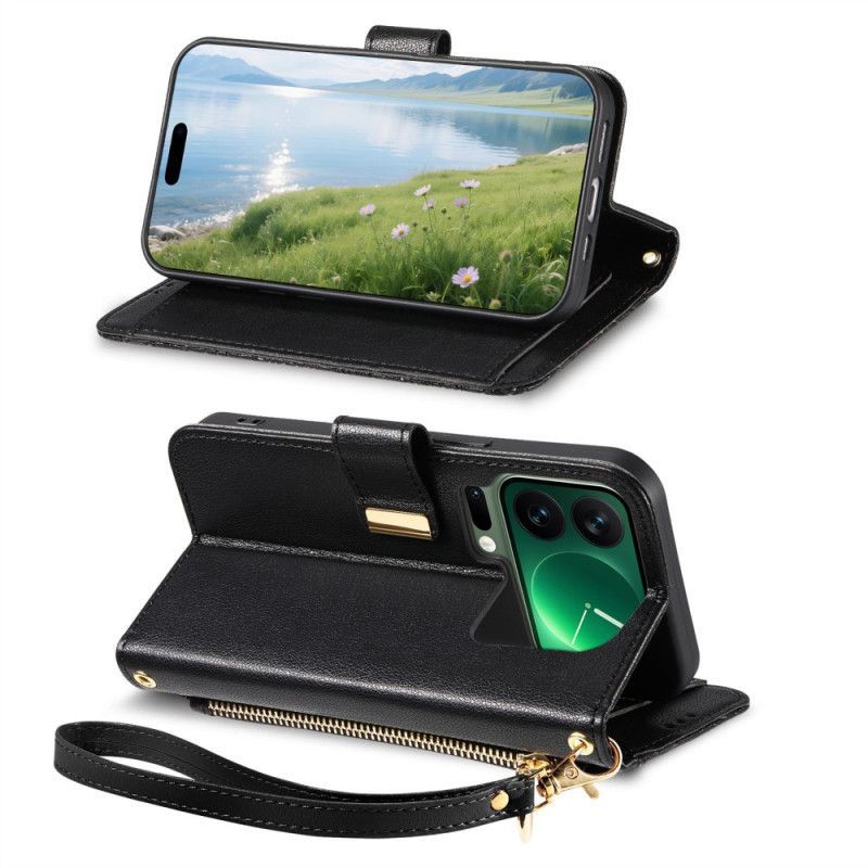 Housse Xiaomi 17 Pro Max Portefeuille Motif Floral