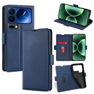 Housse Xiaomi 17 Pro Max Simili cuir Double Fermoir