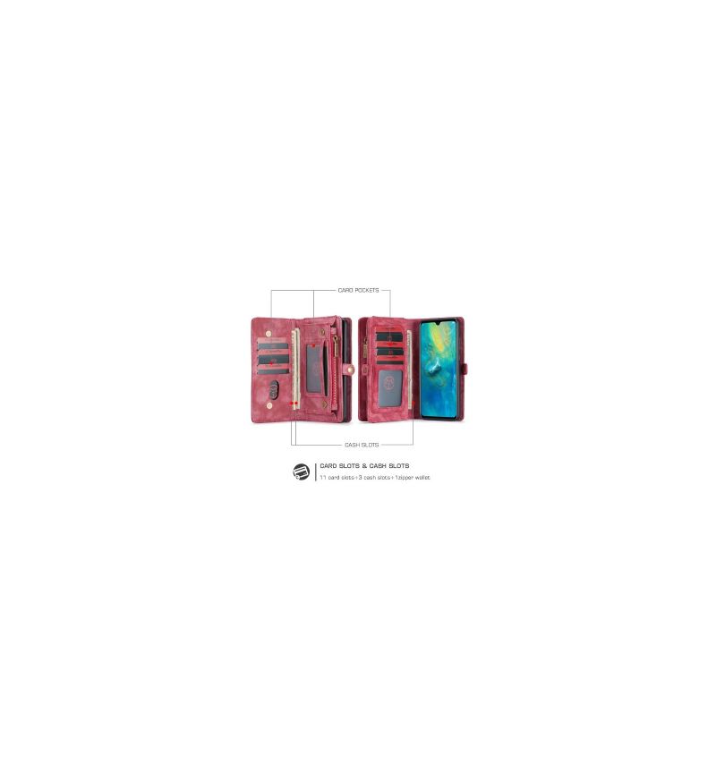 Huawei Mate 20 - Coque et housse portefeuille 2-en-1 - Noir
