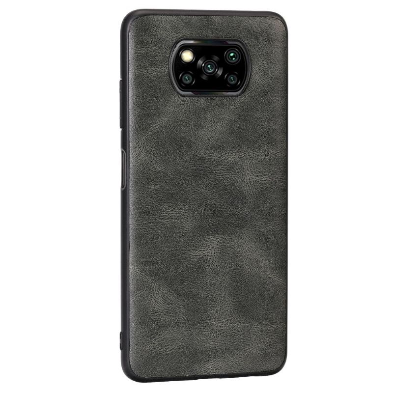 Coque Xiaomi Poco X3 NFC Milena effet cuir