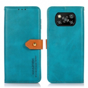 Housse Xiaomi Poco X3, X3 NFC, X3 Pro KHAZNEH Bicolore simili cuir