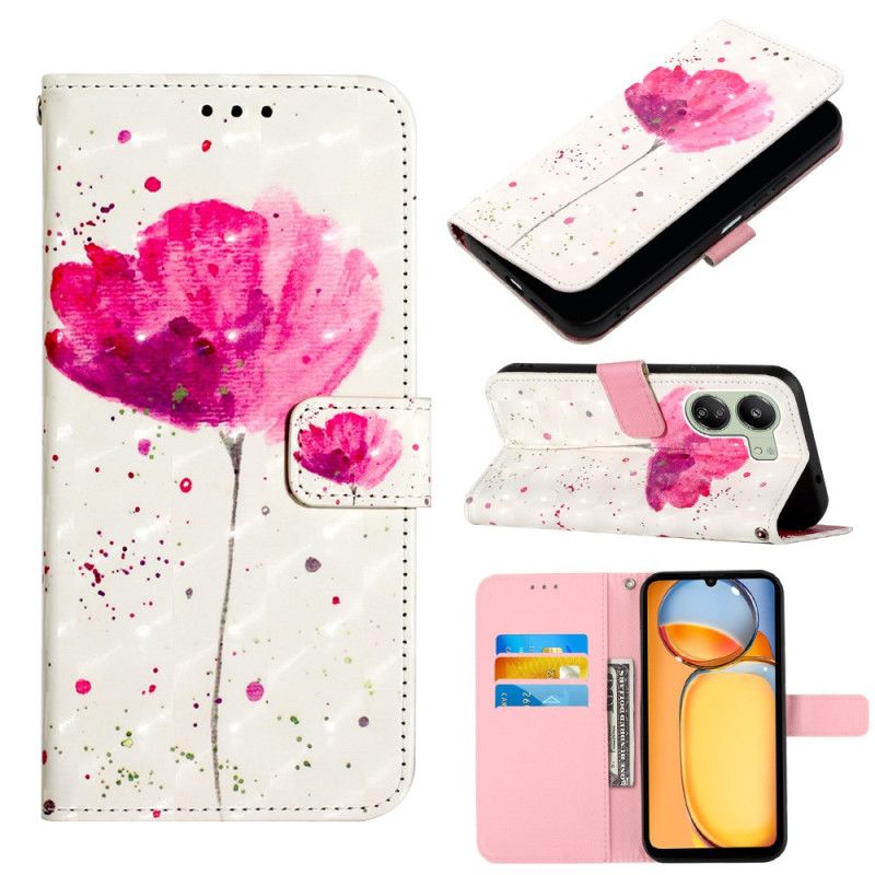Housse Xiaomi Redmi 13C 4G/5G/Poco C65 Coquelicot