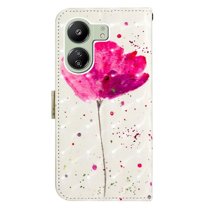 Housse Xiaomi Redmi 13C 4G/5G/Poco C65 Coquelicot