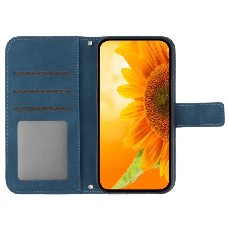 Housse Xiaomi Redmi 13C 4G/5G/Poco C65 Tournesol à Bandoulièr