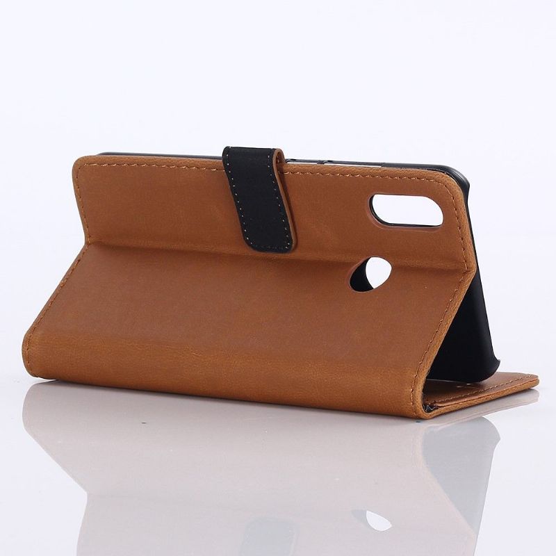 Xiaomi Mi Play - Étui en simili cuir rétro porte cartes