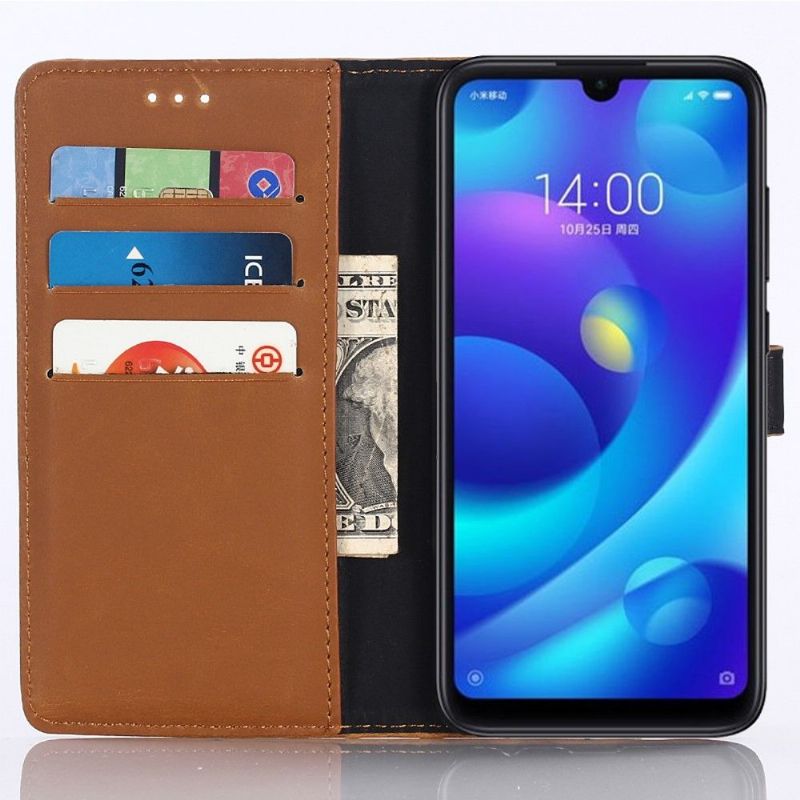 Xiaomi Mi Play - Étui en simili cuir rétro porte cartes