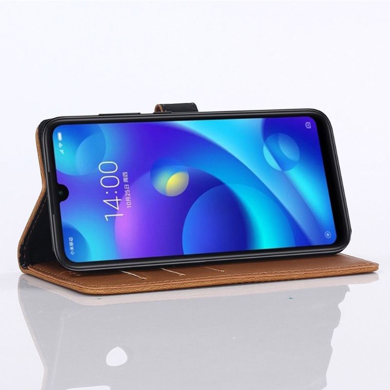 Xiaomi Mi Play - Étui en simili cuir rétro porte cartes
