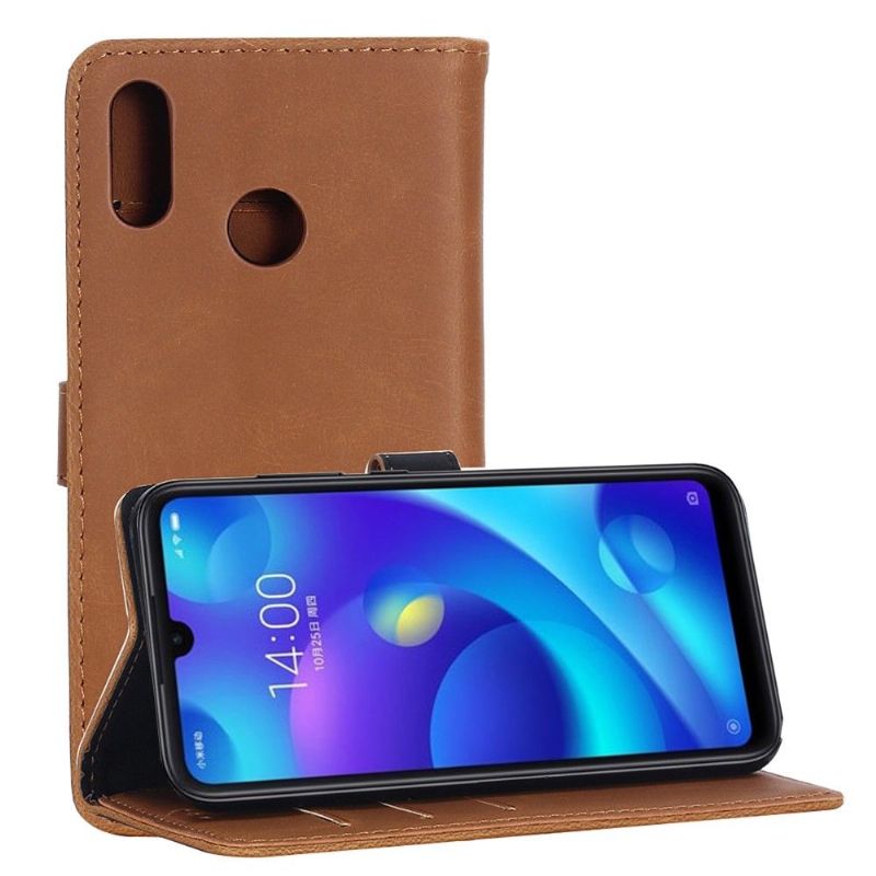 Xiaomi Mi Play - Étui en simili cuir rétro porte cartes